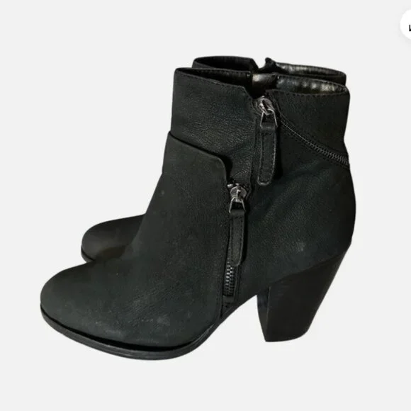 Vince Camuto - Hinnegan Black Leather Ankle Boot Size 5.5 - Picture 2 of 11